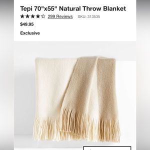 Crate and Barrel Throw blanket